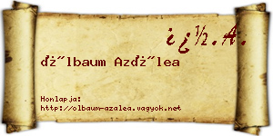 Ölbaum Azálea névjegykártya